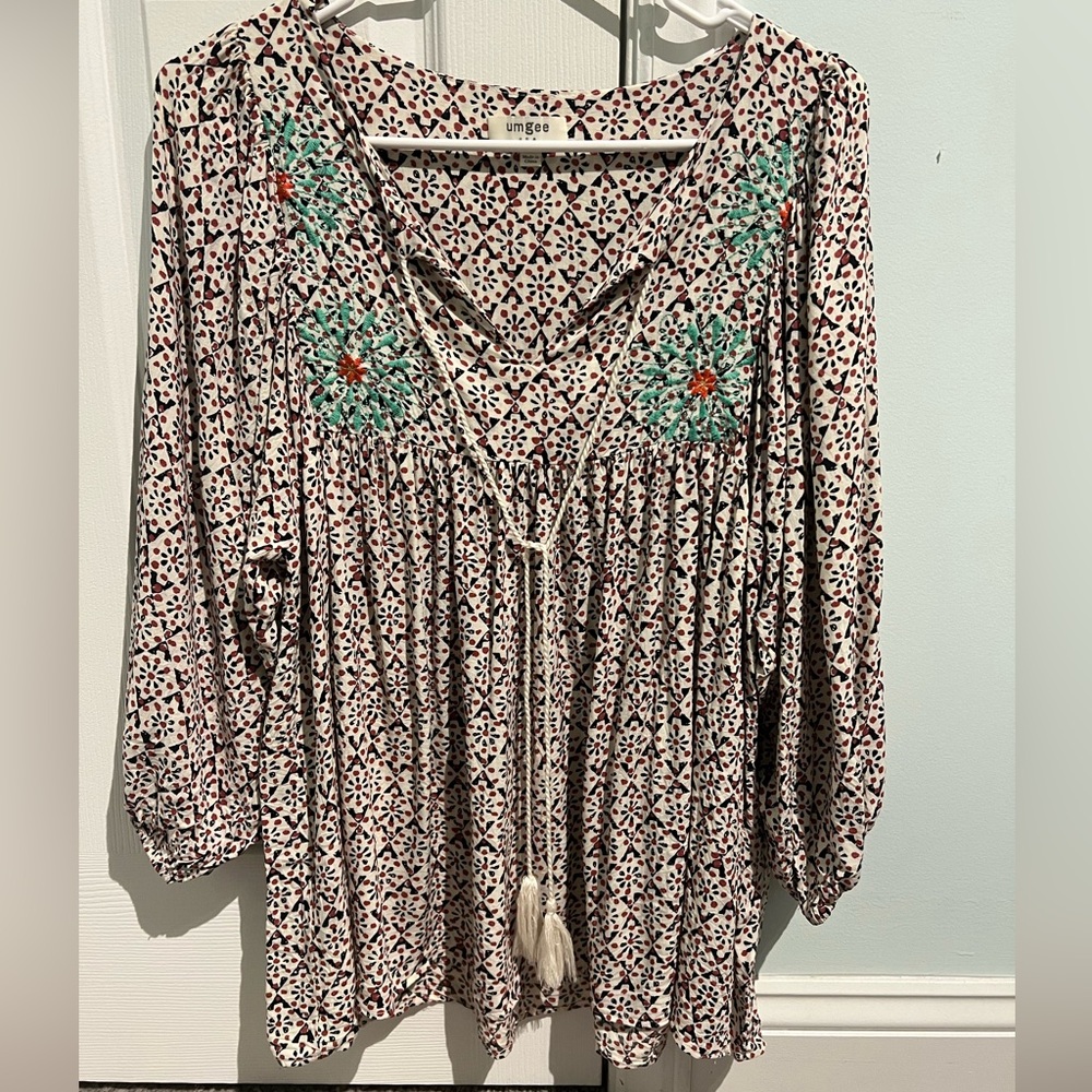 Umgee Flowy Patterned Top